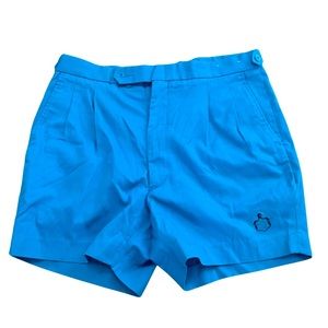 Vintage 80’s Aureus Tennis Shorts: Pleated with Botton and Clasp: Oahu: Hawaii